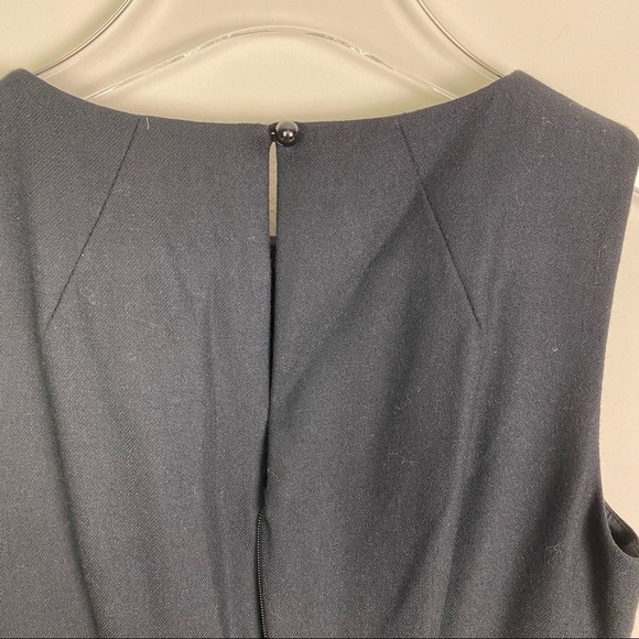 Banana Republic NWT Black Wool Sleeveless Dress Size 0 Petite - Picture 8 of 9
